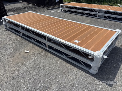 Quantity of (2) 2026 BYT BDF412 4 ft x 12 ft Aluminum Boat Dock Section Kit (Unused)
