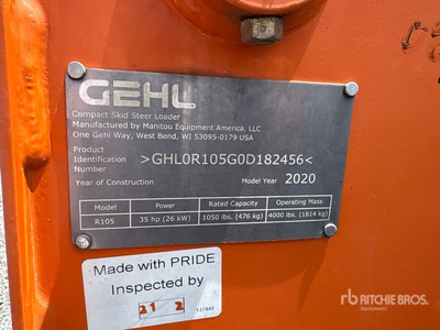 2020 Gehl R105 Schranklader
