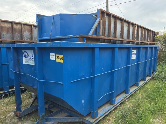 Quantity of (2) 22 ft 4 in 30 cyd Roll-Off Container
