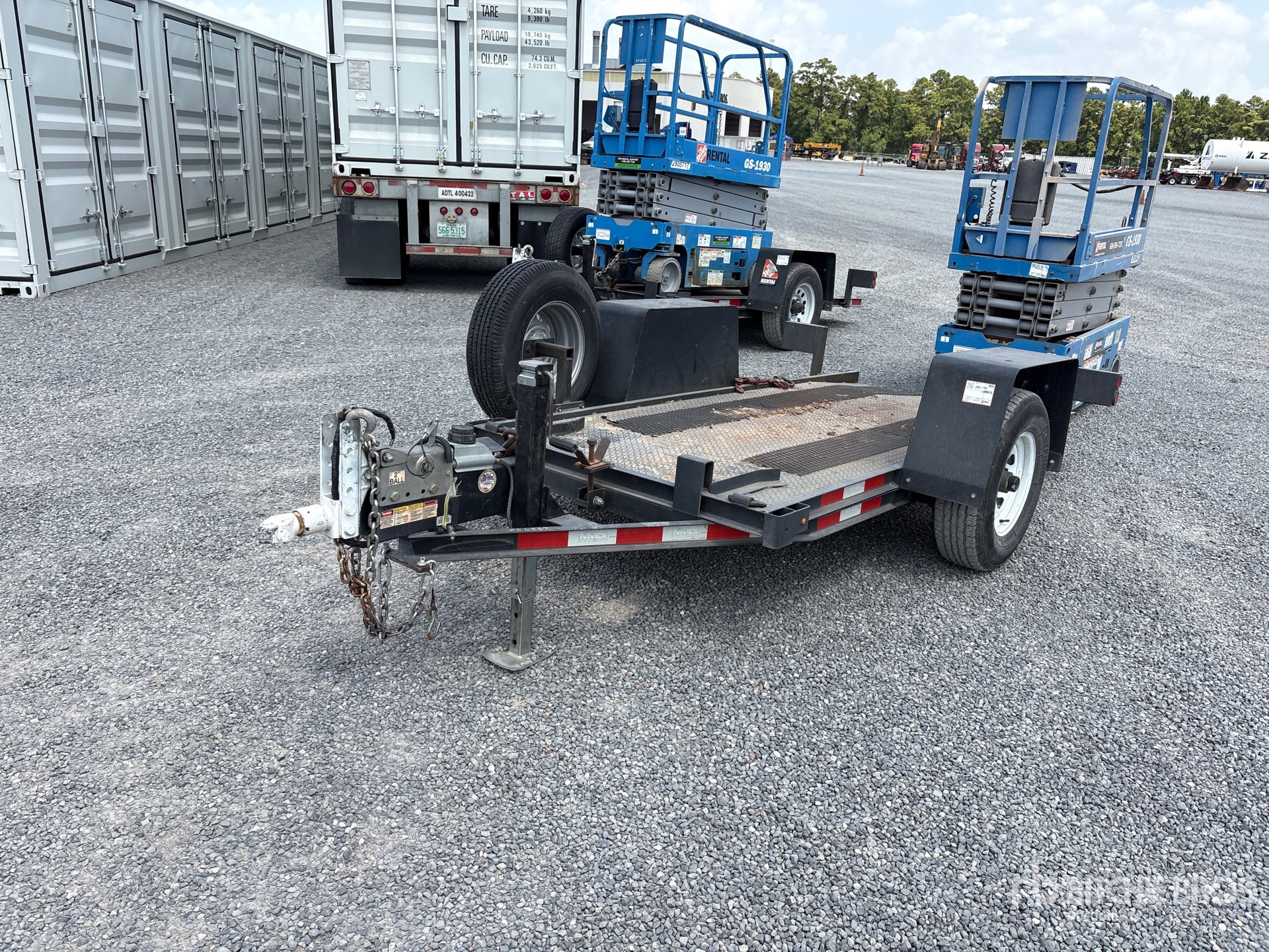 2020 MMDI 410LPT 10 ft S/A Tilt Deck Trailer