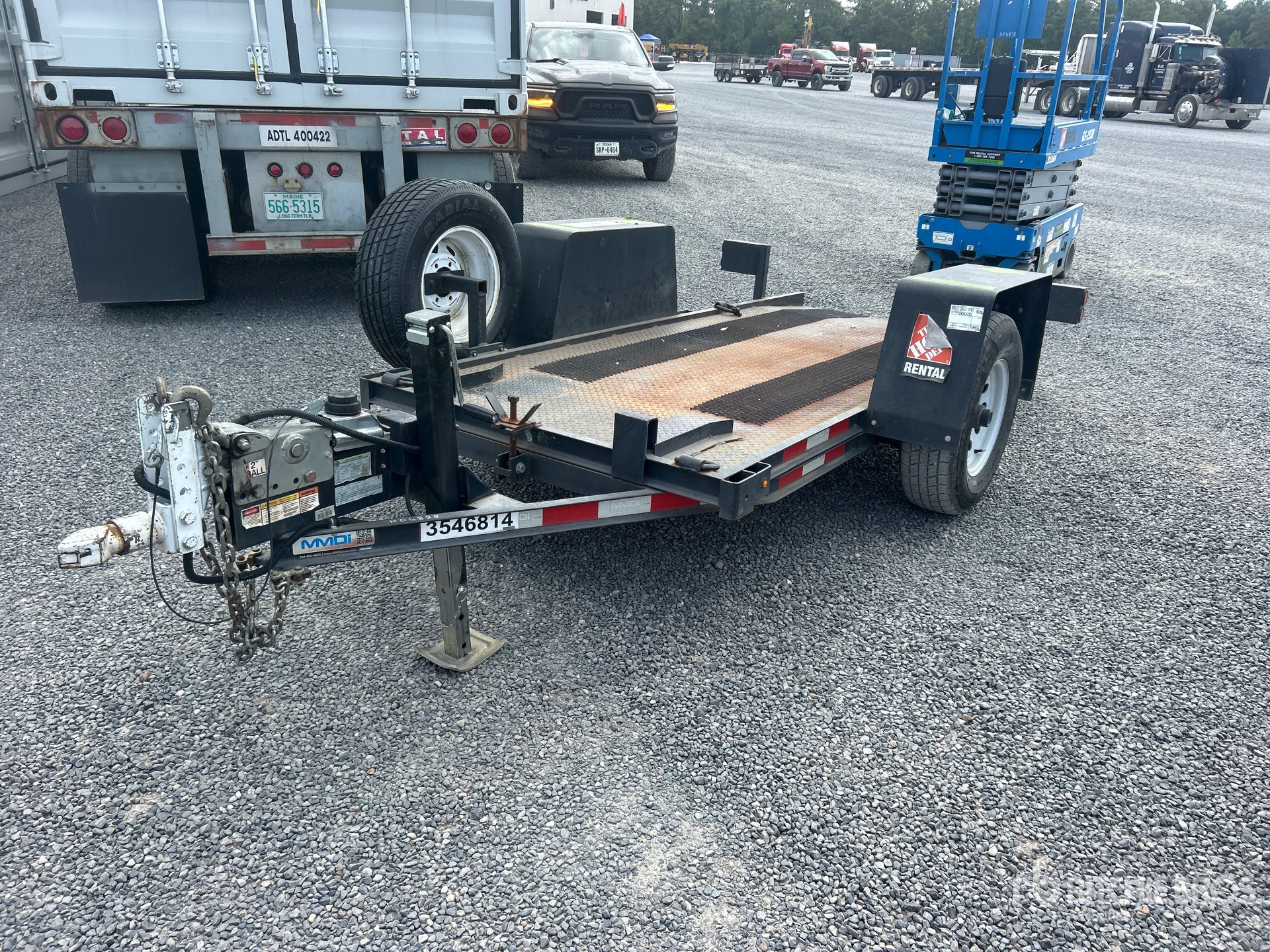 2020 MMDI 410LPT 10 ft S/A Tilt Deck Trailer