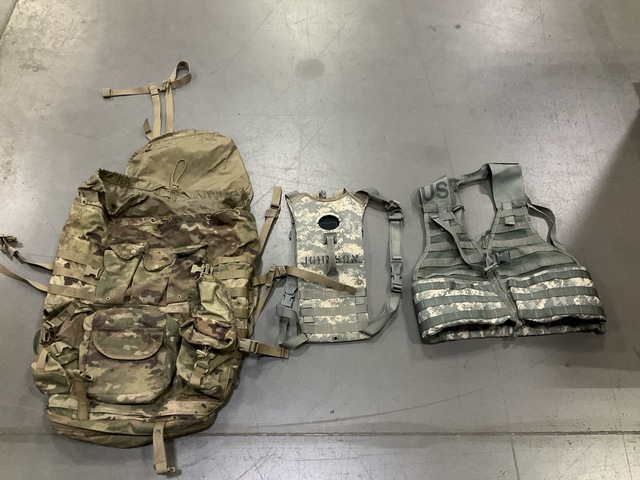 (16) Hydration Carriers, (32) Fighting Load Carriers & Assorted Items
