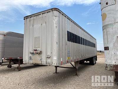 1976 Pines Trailer Corp 40 ft x 96 in Job Trailer Van Trailer