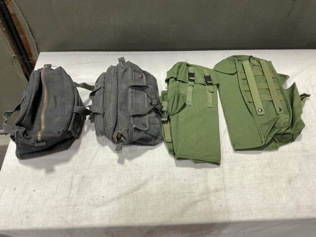 (30) Individual Equipment Bags & (45) Harris 12041-1595-01 Radio Set Carriers