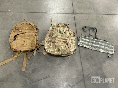 (18) Assault Packs, (7) Medium MOLLE Rucksacks & Assorted Items