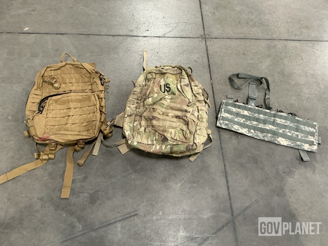 (18) Assault Packs, (7) Medium MOLLE Rucksacks & Assorted Items