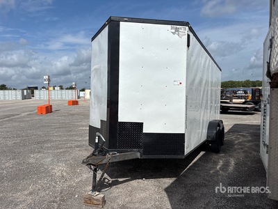 2022 Deep South DS716TA2 16 ft T/A Enclosed Trailer