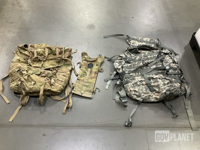 (53) Hydration System Carriers, (10) Field Packs & Assorted Items