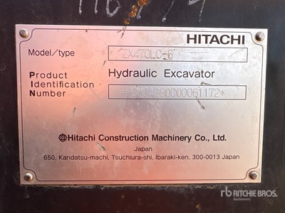 Hitachi ZX470LC-6 Excavadora de Cadenas