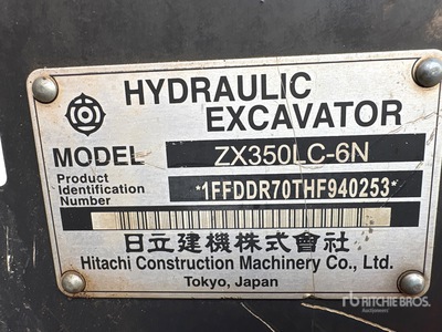 Hitachi ZX350 Excavadora de Cadenas