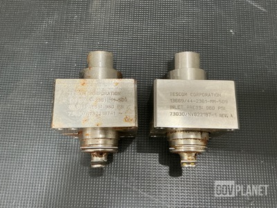 (2) Tescom 44-2361-MM-509 System Pressure Regulating Valves
