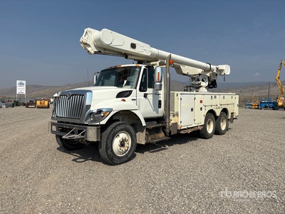 Altec AM855 55 ft on 2008 International 7500 6x4 Bucket Truck