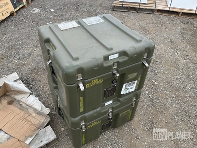 (2) General Dynamics 99-2800110-5 Electronic Communications Storage Cases