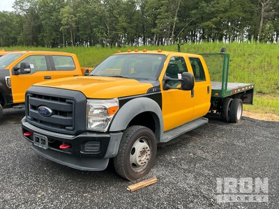 2011 Ford F-550 XL 4x2 Crew Cab 6.7 Diesel, Automatic Flatbed Truck