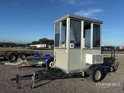 6 ft x 4 ft 1 Person Skid-Mounted S/A Guard Shack Bureau mobile