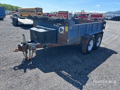 2000 JDJ 10 ft T/A Dump Utility Trailer