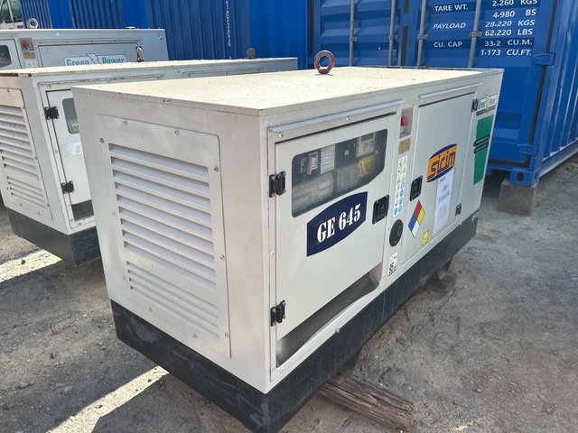 2020 Green Power GP33 SPN-6 31.5 kVA Skid-Mounted Generator Set
