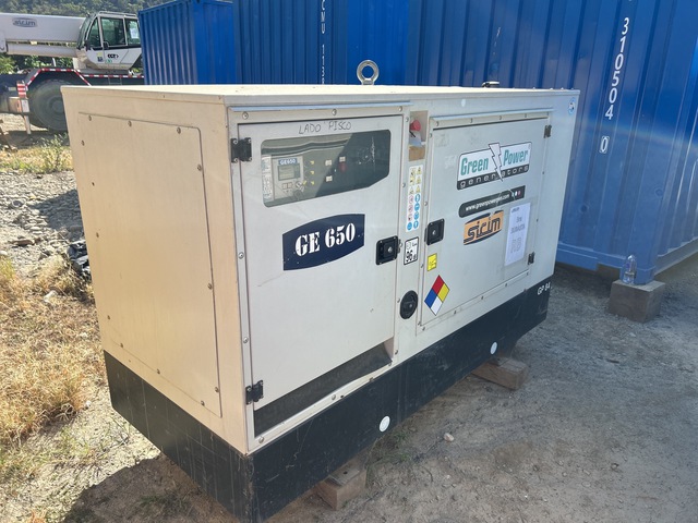 2020 Green Power GP 84 S/I-N-6 75 kVA Skid-Mounted Generator Set