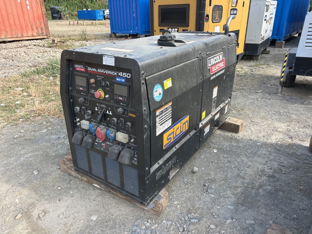 2019 Lincoln Electric Dual Maverick 450 450 A Skid-Mounted Electric Welder