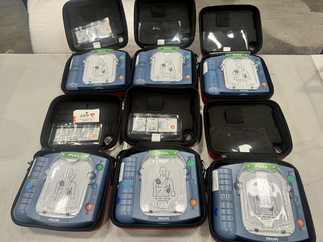 (6) Philips HeartStart OnSite AED Defibrillators