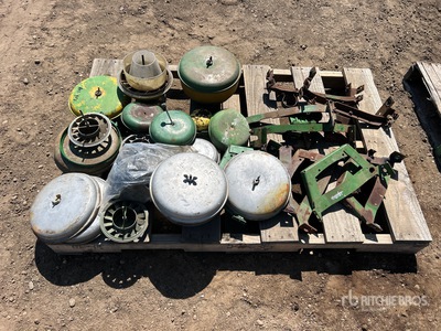 Quantity of Antique Tractor Exhaust Rain Caps and Brackets