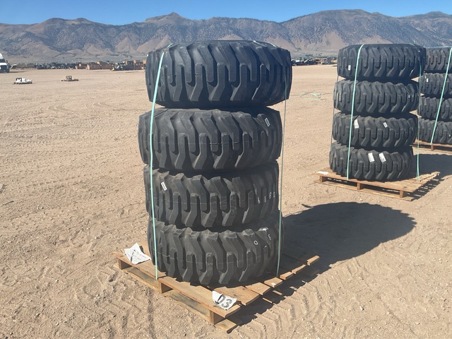 (4) STA 15-19.5 NHS Tires w/Wheels