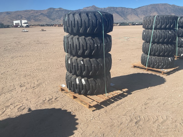 (4) STA 15-19.5 NHS Tires w/Wheels