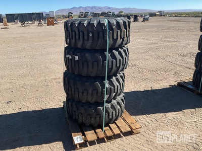 (4) STA 15-19.5 NHS Tires w/Wheels