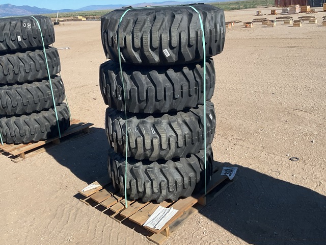 (4) STA 15-19.5 NHS Tires w/Wheels