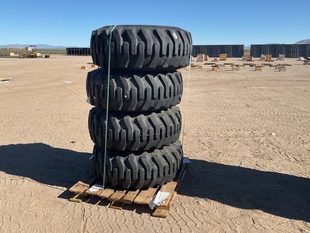 (4) STA 15-19.5 NHS Tires w/Wheels