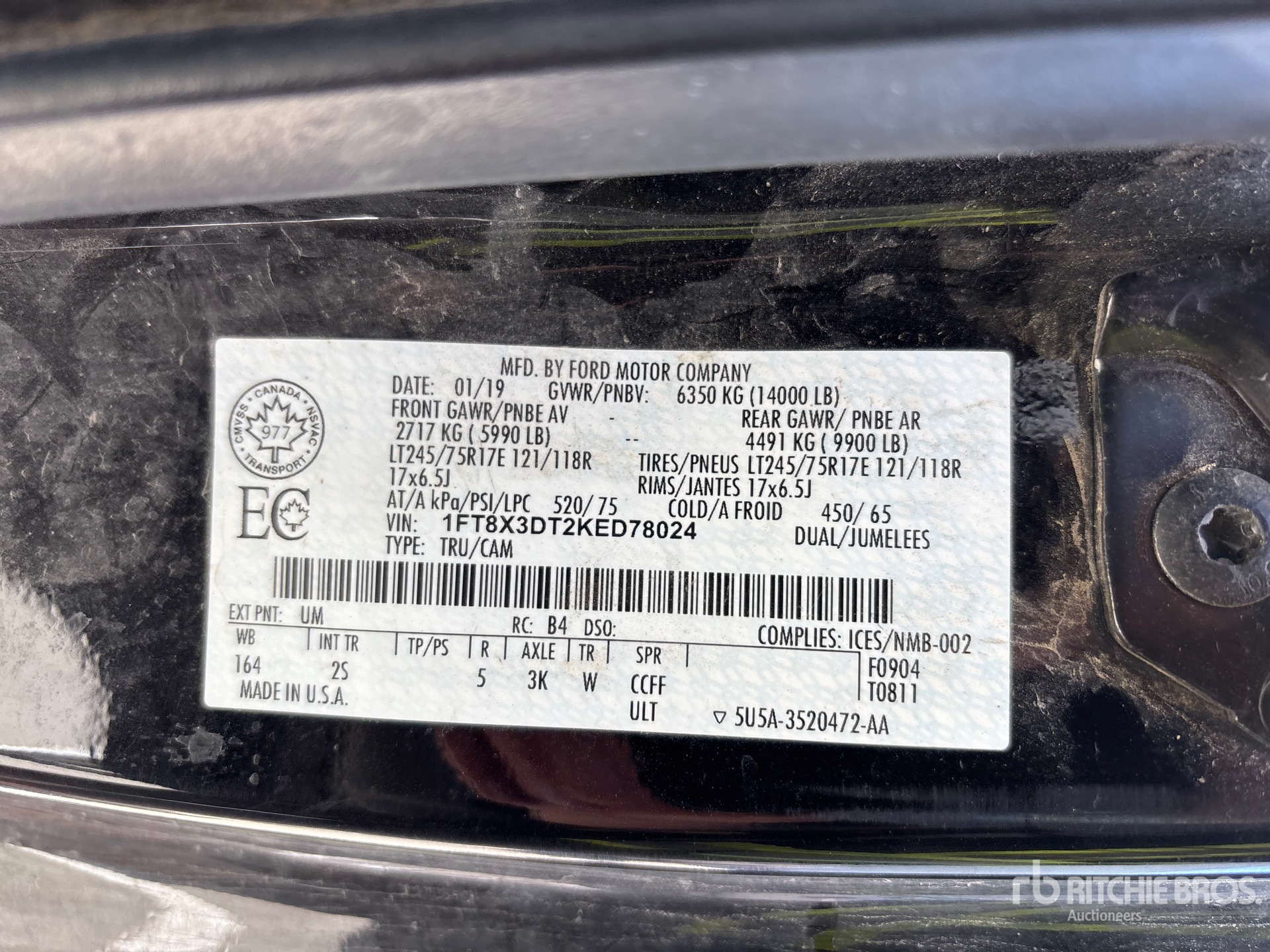 2019 Ford F-350 XLT 4x4 Service Truck