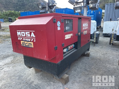 Mosa DSP2X400PS 400 A Skid-Mounted معدة لحام بمحرك