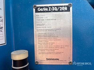 1998 Genie Z-30/20N Nacelle articulée