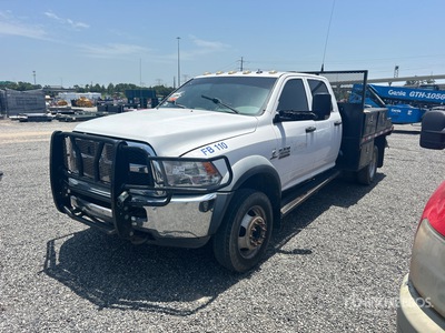 2016 Ram 4500 4x4 Crew Cab Flatbed Truck (Inoperable)