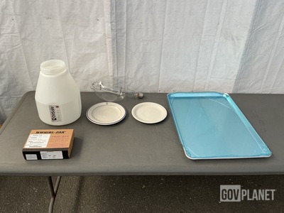 (4) Screw Cap Bottles, (22) Eating Plates & Assorted Items