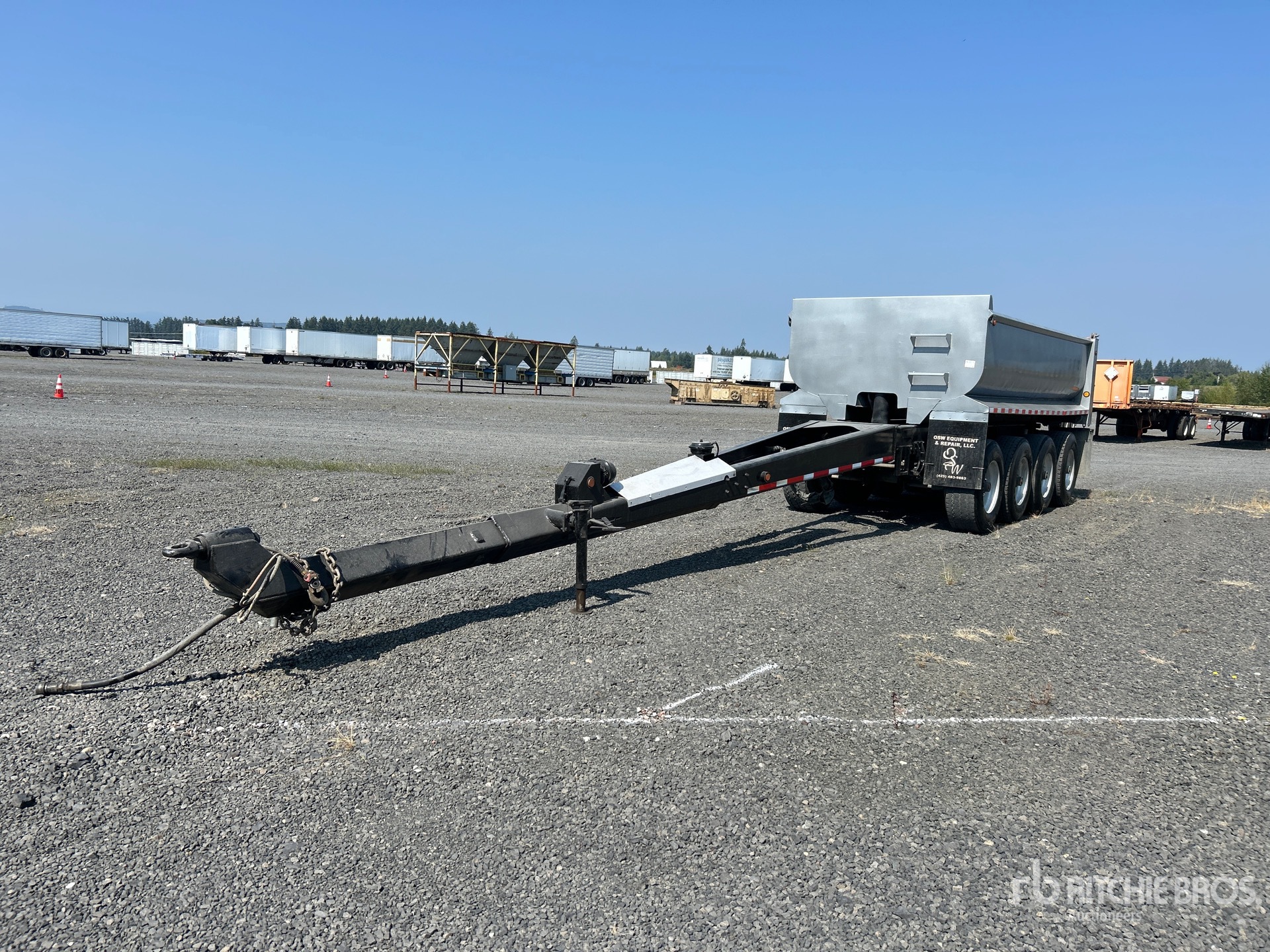 1999 Beall 17 ft 6 in Quad/A Pup Dump Trailer