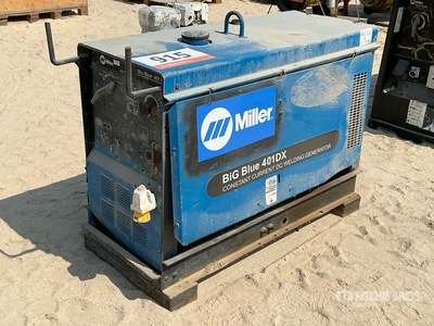 2005 Miller Big Blue 401DX Skid-Mounted Soldadora motorizada (Inoperable)