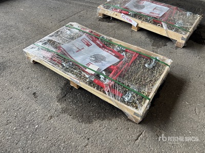Quantity of (5) 2026 Suihe BC-5400 5400 lb Ratchet Binders & (10) 20 ft Chains (Unused)