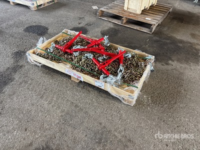 Quantity of (5) 2026 Suihe BC-9200 9200 lb Ratchet Binders & (10) 20 ft Chains (Unused)