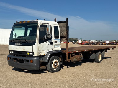 2000 GMC T6500 4x2 Ciężarówka z płaską platformą