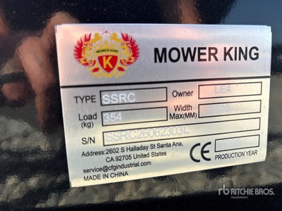 2026 Mower King SSRC 77 in Skid Steer Brush Cutter (Unused)