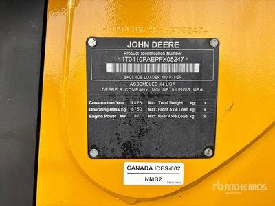 2023 John Deere 410 P 4x4 Baggerlader