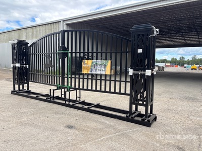 2026 Suihe NFG-20FGP-D02 20 ft Wrought Iron Bi-Parting Driveway Gate (Unused)
