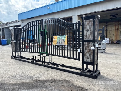 2026 Suihe NFG-20FGP-E02 20 ft Wrought Iron Bi-Parting Puerta de entrada (Unused)
