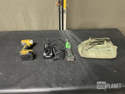 (8) Power Wrenches, (8) Power Impact Drills & Assorted Items