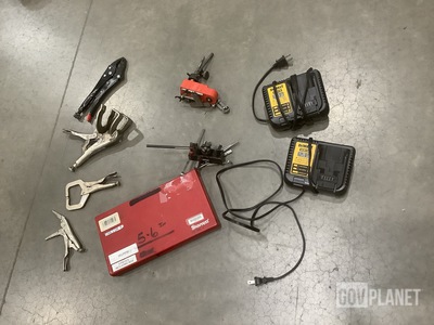 (241) Pliers & Grips, (203) Instrument Tools, (82) Chargers & Assorted Items