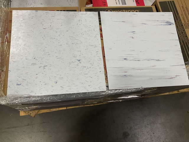 (1,080) Assorted (VCT) Vinyl Composition Tiles