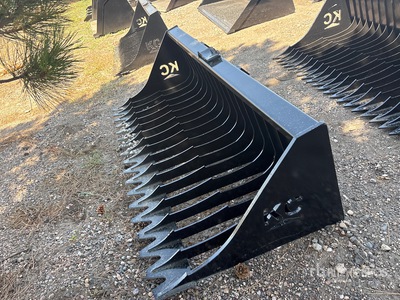 2025 Kit Containers QT-SB-H72-F 75 in Skid Steer Screening Bucket (Unused)