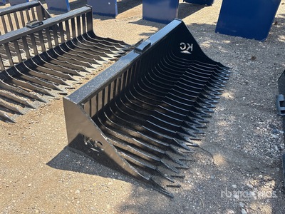 2025 Kit Containers QT-SB-L76-V3 71 in Skid Steer Screening Bucket (Unused)