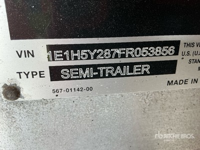 2015 East 48 ft T/A Flatbed Trailer